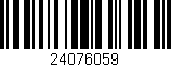 Código de barras (EAN, GTIN, SKU, ISBN): '24076059'