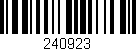 Código de barras (EAN, GTIN, SKU, ISBN): '240923'
