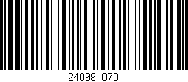 Código de barras (EAN, GTIN, SKU, ISBN): '24099/070'