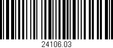 Código de barras (EAN, GTIN, SKU, ISBN): '24106.03'
