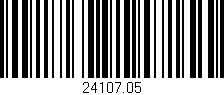 Código de barras (EAN, GTIN, SKU, ISBN): '24107.05'