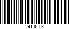 Código de barras (EAN, GTIN, SKU, ISBN): '24108.06'