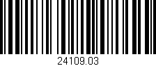 Código de barras (EAN, GTIN, SKU, ISBN): '24109.03'