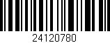 Código de barras (EAN, GTIN, SKU, ISBN): '24120780'