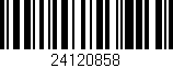 Código de barras (EAN, GTIN, SKU, ISBN): '24120858'