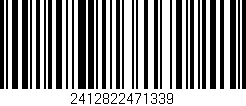 Código de barras (EAN, GTIN, SKU, ISBN): '2412822471339'