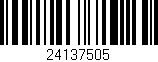 Código de barras (EAN, GTIN, SKU, ISBN): '24137505'
