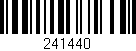 Código de barras (EAN, GTIN, SKU, ISBN): '241440'