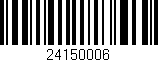 Código de barras (EAN, GTIN, SKU, ISBN): '24150006'