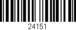 Código de barras (EAN, GTIN, SKU, ISBN): '24151'