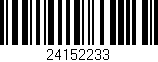 Código de barras (EAN, GTIN, SKU, ISBN): '24152233'