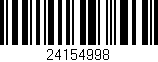 Código de barras (EAN, GTIN, SKU, ISBN): '24154998'