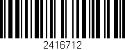 Código de barras (EAN, GTIN, SKU, ISBN): '2416712'