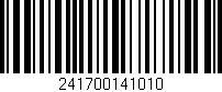 Código de barras (EAN, GTIN, SKU, ISBN): '241700141010'