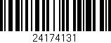 Código de barras (EAN, GTIN, SKU, ISBN): '24174131'