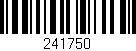 Código de barras (EAN, GTIN, SKU, ISBN): '241750'