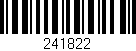 Código de barras (EAN, GTIN, SKU, ISBN): '241822'