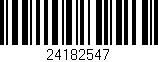 Código de barras (EAN, GTIN, SKU, ISBN): '24182547'