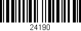 Código de barras (EAN, GTIN, SKU, ISBN): '24190'