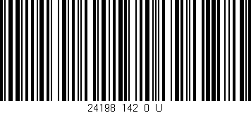 Código de barras (EAN, GTIN, SKU, ISBN): '24198_142_0_U'