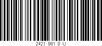 Código de barras (EAN, GTIN, SKU, ISBN): '2421_991_0_U'