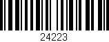 Código de barras (EAN, GTIN, SKU, ISBN): '24223'