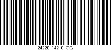 Código de barras (EAN, GTIN, SKU, ISBN): '24228_142_0_GG'