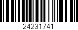 Código de barras (EAN, GTIN, SKU, ISBN): '24231741'
