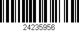 Código de barras (EAN, GTIN, SKU, ISBN): '24235956'