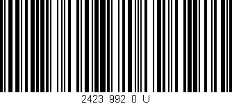 Código de barras (EAN, GTIN, SKU, ISBN): '2423_992_0_U'