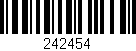 Código de barras (EAN, GTIN, SKU, ISBN): '242454'