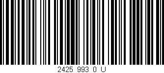Código de barras (EAN, GTIN, SKU, ISBN): '2425_993_0_U'