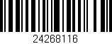 Código de barras (EAN, GTIN, SKU, ISBN): '24268116'