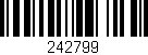 Código de barras (EAN, GTIN, SKU, ISBN): '242799'