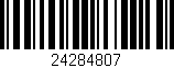 Código de barras (EAN, GTIN, SKU, ISBN): '24284807'