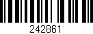 Código de barras (EAN, GTIN, SKU, ISBN): '242861'