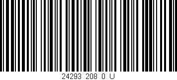 Código de barras (EAN, GTIN, SKU, ISBN): '24293_208_0_U'