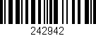 Código de barras (EAN, GTIN, SKU, ISBN): '242942'
