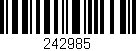 Código de barras (EAN, GTIN, SKU, ISBN): '242985'