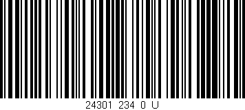 Código de barras (EAN, GTIN, SKU, ISBN): '24301_234_0_U'