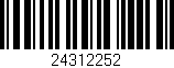 Código de barras (EAN, GTIN, SKU, ISBN): '24312252'