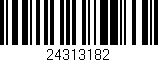 Código de barras (EAN, GTIN, SKU, ISBN): '24313182'