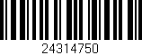 Código de barras (EAN, GTIN, SKU, ISBN): '24314750'