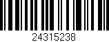 Código de barras (EAN, GTIN, SKU, ISBN): '24315238'