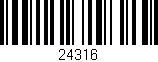 Código de barras (EAN, GTIN, SKU, ISBN): '24316'