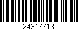 Código de barras (EAN, GTIN, SKU, ISBN): '24317713'