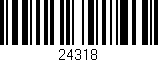 Código de barras (EAN, GTIN, SKU, ISBN): '24318'