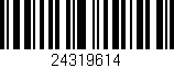 Código de barras (EAN, GTIN, SKU, ISBN): '24319614'