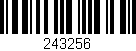 Código de barras (EAN, GTIN, SKU, ISBN): '243256'