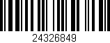 Código de barras (EAN, GTIN, SKU, ISBN): '24326849'